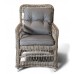 Кресло плетеное Цесена, обеденное, цвет соломенный, 80*62* h91 см