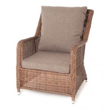 Кресло плетеное Гляссе, обеденное, цвет коричневый, 73*90* h98 см