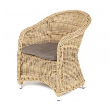 Кресло плетеное Равенна, обеденное, цвет соломенный, 68*57* h81 см